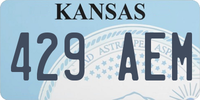 KS license plate 429AEM