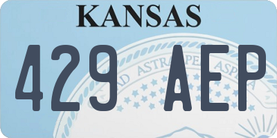 KS license plate 429AEP