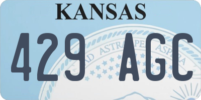 KS license plate 429AGC
