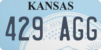 KS license plate 429AGG