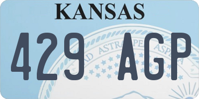 KS license plate 429AGP