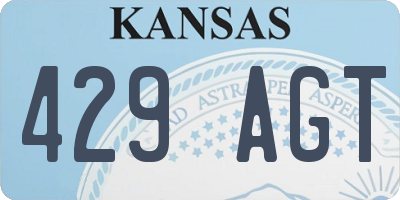 KS license plate 429AGT