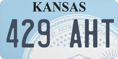 KS license plate 429AHT