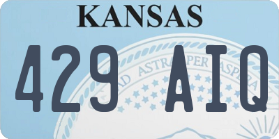 KS license plate 429AIQ