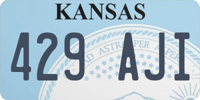 KS license plate 429AJI