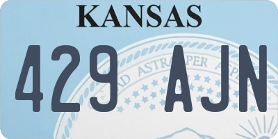 KS license plate 429AJN