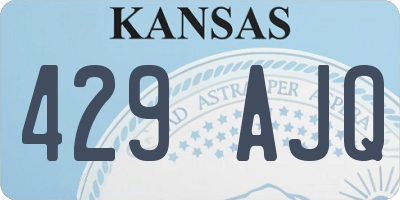 KS license plate 429AJQ