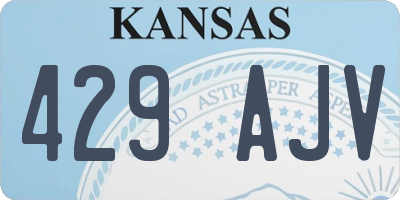 KS license plate 429AJV