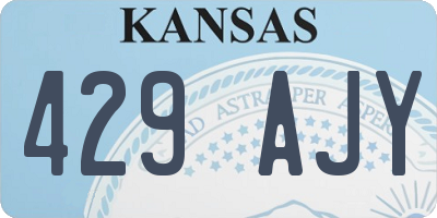 KS license plate 429AJY
