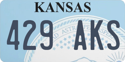 KS license plate 429AKS