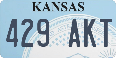 KS license plate 429AKT