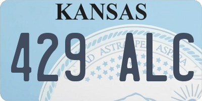 KS license plate 429ALC