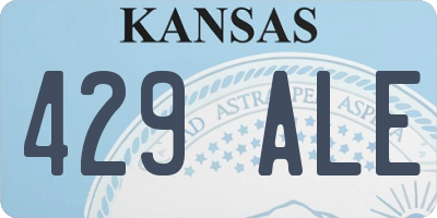 KS license plate 429ALE