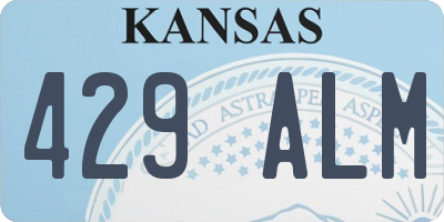 KS license plate 429ALM