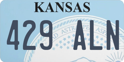 KS license plate 429ALN