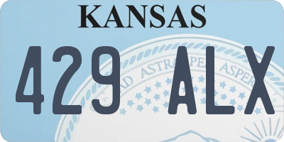 KS license plate 429ALX