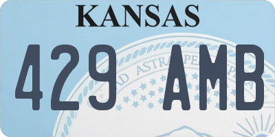 KS license plate 429AMB