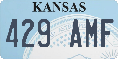 KS license plate 429AMF