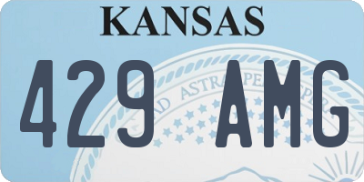 KS license plate 429AMG