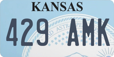 KS license plate 429AMK