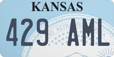 KS license plate 429AML