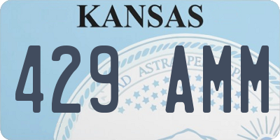 KS license plate 429AMM