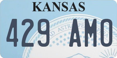 KS license plate 429AMO