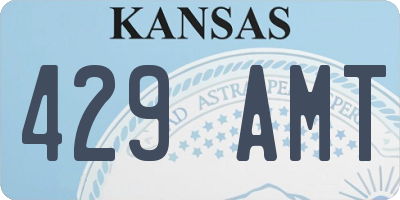 KS license plate 429AMT