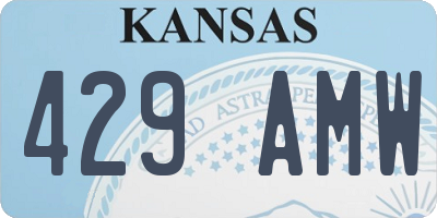 KS license plate 429AMW