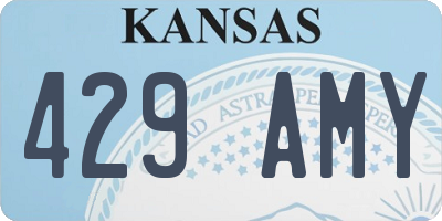 KS license plate 429AMY