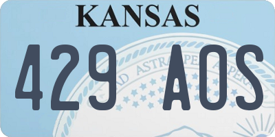 KS license plate 429AOS
