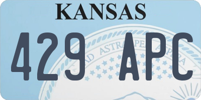 KS license plate 429APC