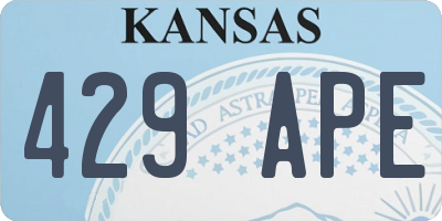 KS license plate 429APE
