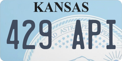 KS license plate 429API