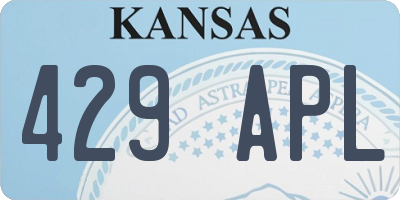 KS license plate 429APL