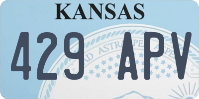 KS license plate 429APV