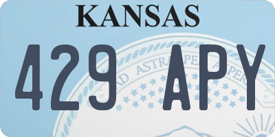 KS license plate 429APY