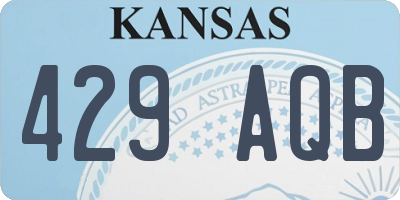 KS license plate 429AQB