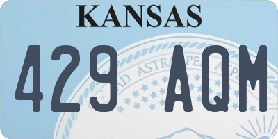 KS license plate 429AQM