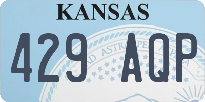KS license plate 429AQP