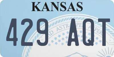 KS license plate 429AQT