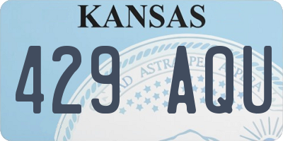 KS license plate 429AQU