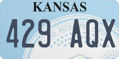 KS license plate 429AQX