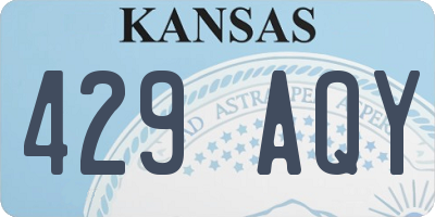 KS license plate 429AQY