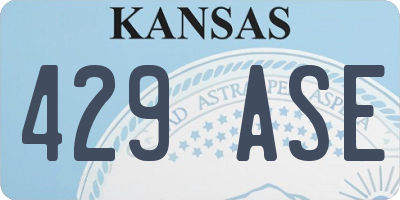 KS license plate 429ASE