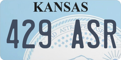 KS license plate 429ASR