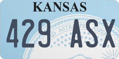 KS license plate 429ASX