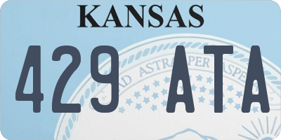 KS license plate 429ATA