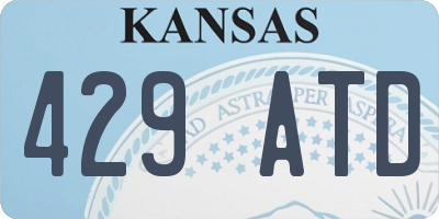 KS license plate 429ATD
