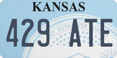 KS license plate 429ATE